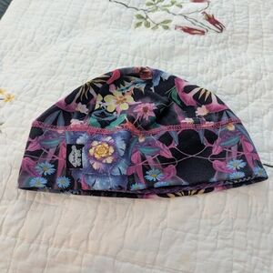 Floral Patterned Turtle Fur Skull Cap